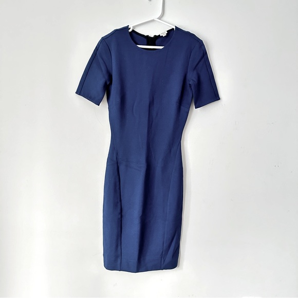 XXS Aritzia WILFRED Bodycon Zipper Back Midi Dress - Picture 1 of 8